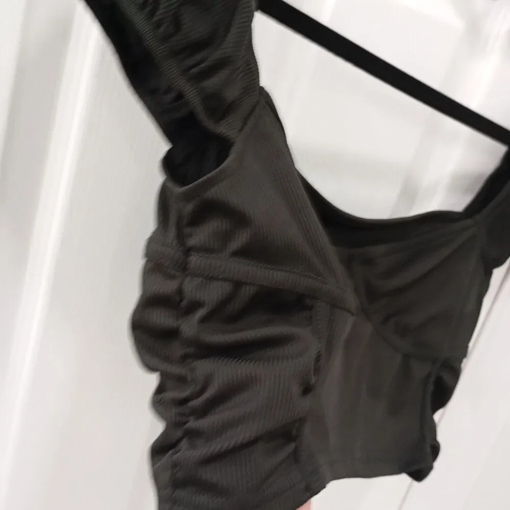 Crop Top  Size M Women's Black - Picture 4 of 12